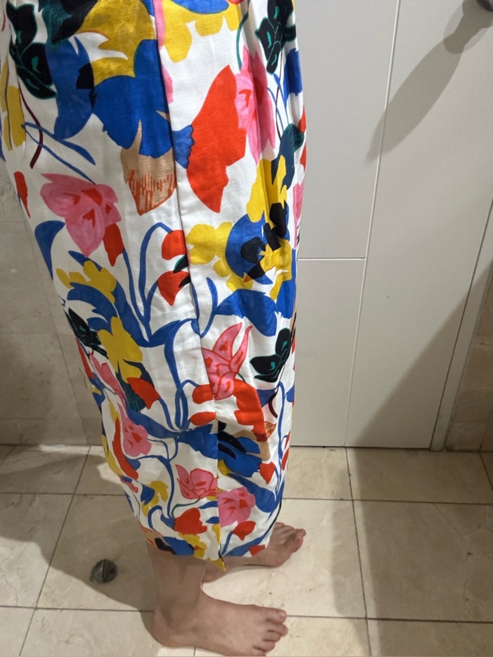 JCrew Floral Print Midi Skirt in Multi Color - Picture 2 of 5